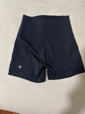 lululemon athletica Black High-Rise Bike Shorts